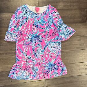 Lilly Pulitzer Pink and Blue Kids Casual Dress